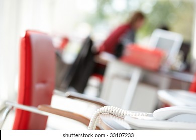 Red Chair In The Office.