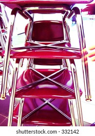 Red chairs