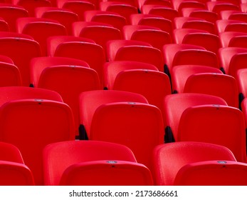 Red Chairs In The Stadium