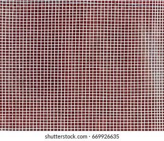 red checkered textured background.