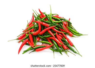 Green Red Cili Padi Eye Chili Stock Photo 1254369439 | Shutterstock