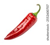 Red chilli chili pepper Slice Vegetable isolated on White Transparent background Png