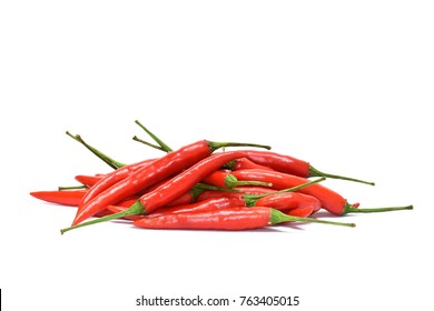 Red Chilli Isolated On A White Background