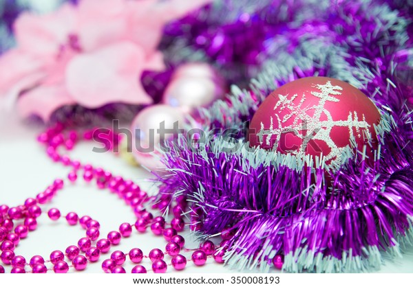 Red Christmas Ball Other Purple Pink Stock Image Download Now