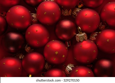 Red Christmas Baubles