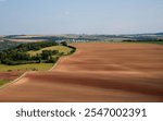 Red Clay agricultural landscapes in France