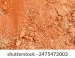 Red clay used as a handicraft material, clay background