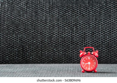 Red clock.