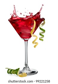 Red Cocktail Splash