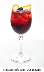 Red Cocktail In Wine Glass