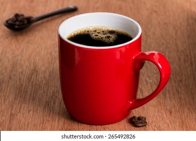 red coffee cup 