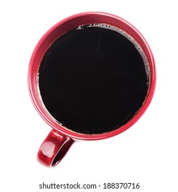 Red Coffee Cup.top View