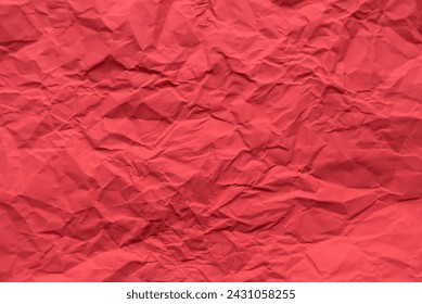 Red color crumpled paper for background. - Powered by Shutterstock