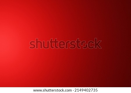 red color texture. Abstract rough background with light coming from left. Gradient example