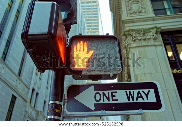 Red color traffic light, stop for pedestrians to\
cross the road
