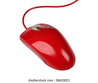 Red Computer Mouse