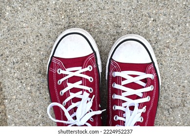 The Red Converse Bought Overseas