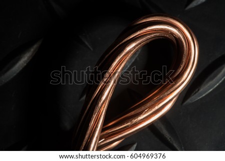 Red copper wire industry development.