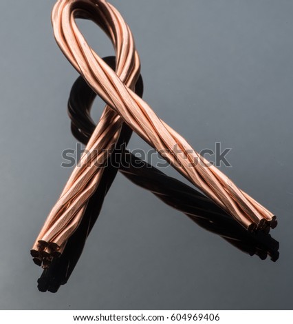 Red copper wire industry development.