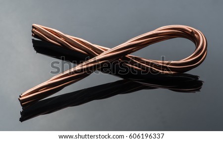 Red copper wire industry development.