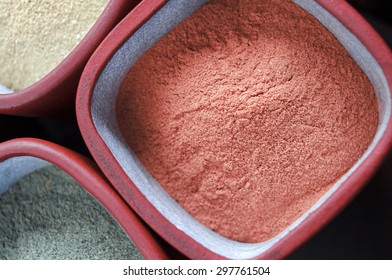 Red Cosmetic Clay Powder