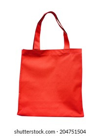 Red  Cotton Bag