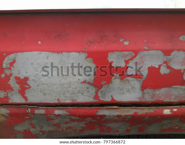 Red cracked\
car old texture abstract\
background