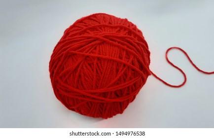 red wool thread
