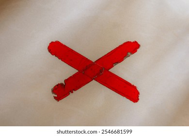 Red Cross Mark on a White Surface - Powered by Shutterstock