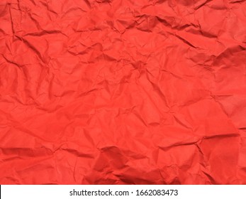 Red Crumpled Paper Texture Background Design Stock Photo 1662083473 ...