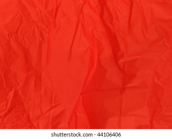 Red Crumpled Tissue Paper