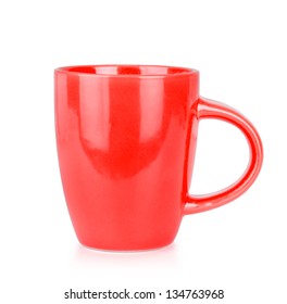 Red Cup Isolated On White