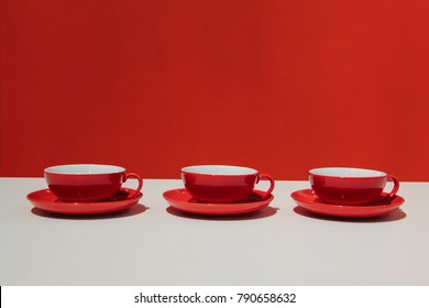 red cups on the table