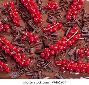 red currant with chocolate