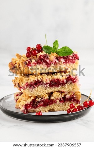 Similar – Image, Stock Photo square pieces of cake crumble