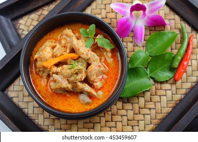 Red Curry With Pork Is Thai Food.