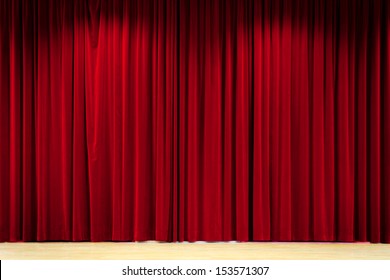 Red Curtain - Shutterstock ID 153571307