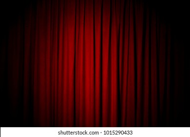 Red Curtain Background