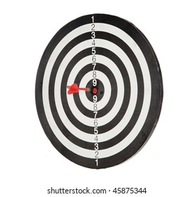 Red Dart Punctured Center Target Stock Photo 45875344 | Shutterstock