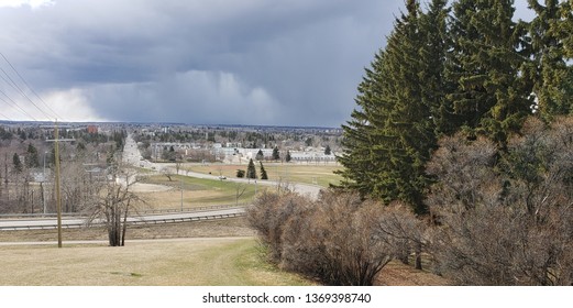 Red Deer Alberta Canada Stormy Day