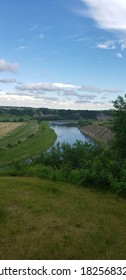 Red Deer River In Alberta Canada 