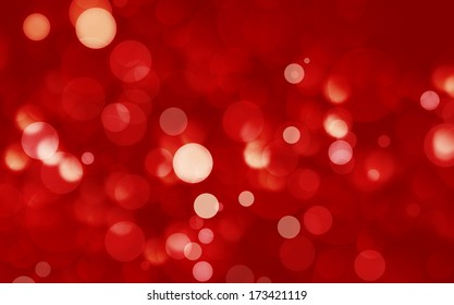 Red Defocused Lights Background