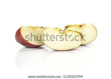 Similar – Image, Stock Photo Apple slice (with skin)