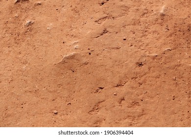 Red Desert Ground. Dirt Road Texture.