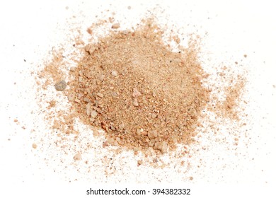 Red Desert Sand On White