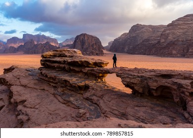 The Red Desert Of Wadi Rum In Jordan