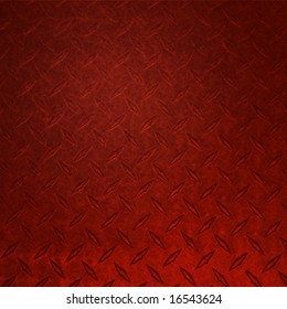 Red Diamond Plate Background