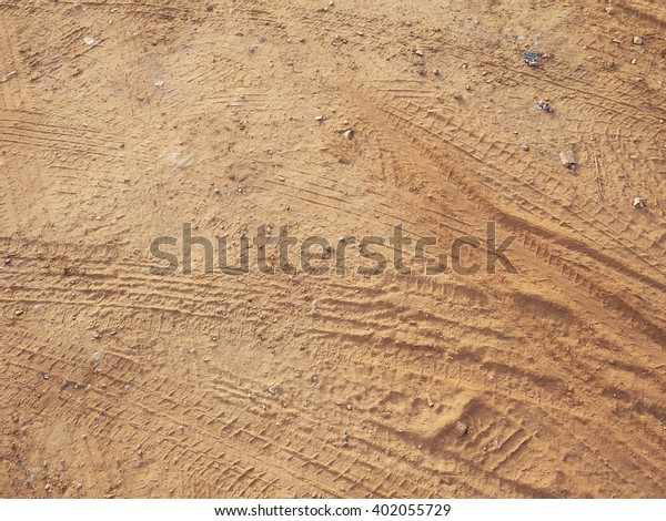 Red Dirt Road texture\
with Wheel track