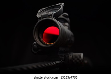 Red Dot Sight With Reflection