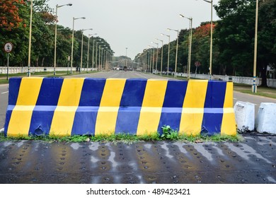 Red In Empty Road/Closed Road